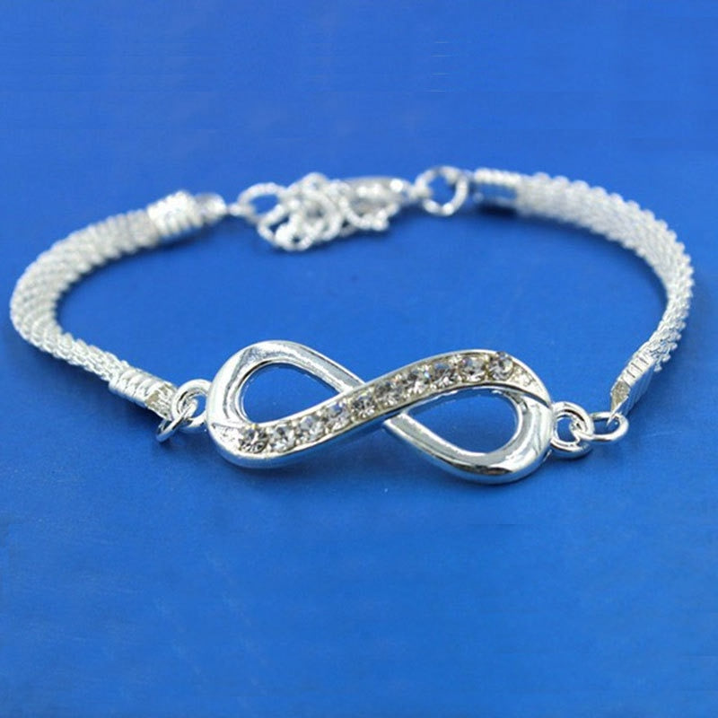 Rhinestone Fabulous Infinity Bracelet