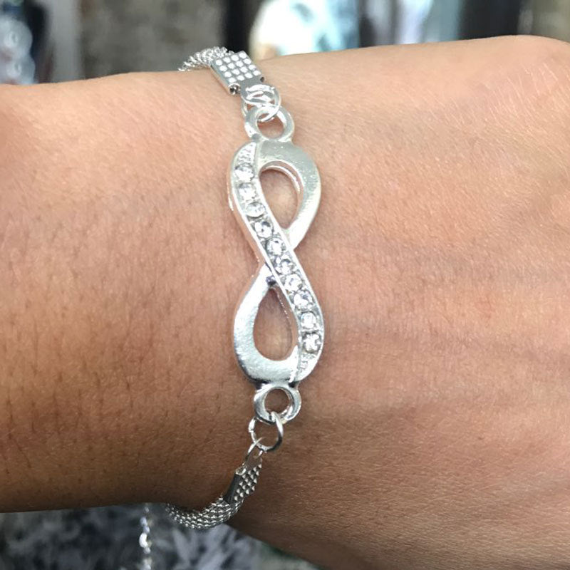 Rhinestone Fabulous Infinity Bracelet