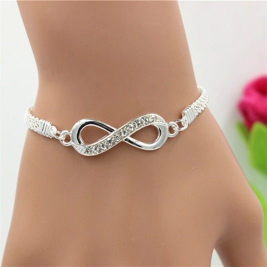 Rhinestone Fabulous Infinity Bracelet