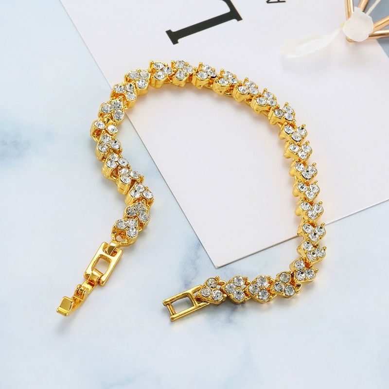 Luxury Roman Crystal Women's Bracelet